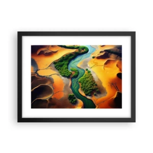 Poszter fehér keretben - Életetadó folyó - 40x30 cm