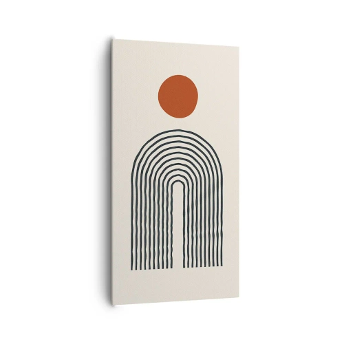 Vászonkép - Formák és színek vonzalma - 65x120 cm