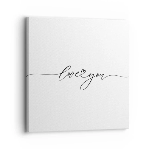 Vászonkép - Fekete fehéren - 30x30 cm