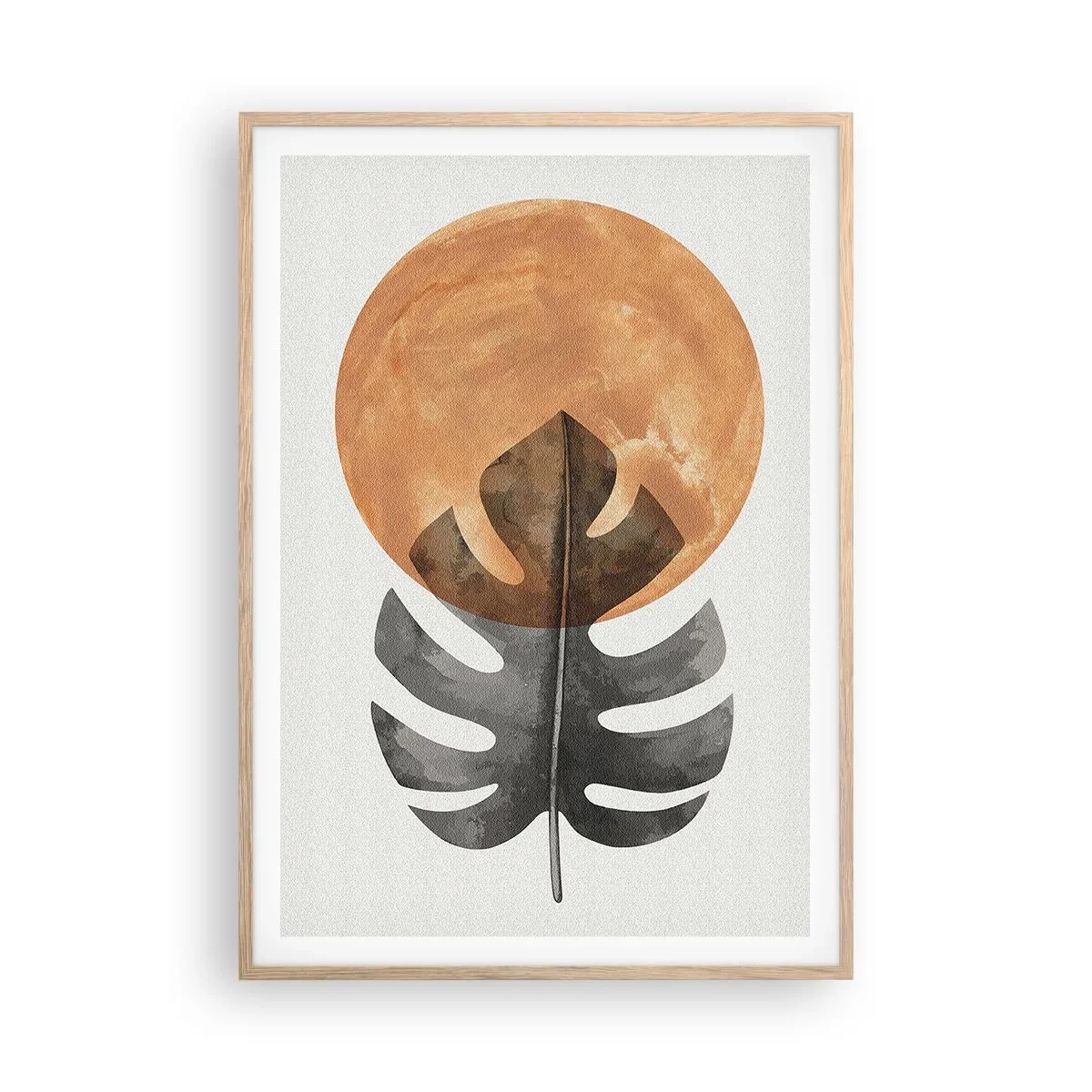 Poszter világos tölgy keretben - Mindig a nap - 70x100 cm