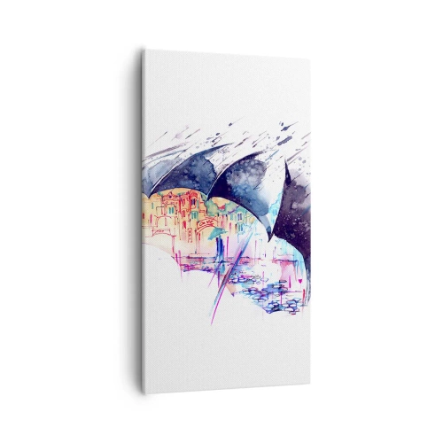 Vászonkép - Sétálj az esőben - 55x100 cm