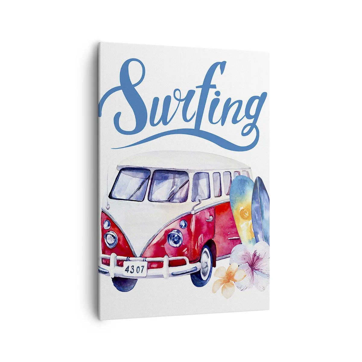 Vászonkép - Uborka - klasszikus egy szörfös számára - 70x100 cm