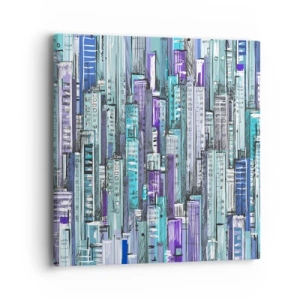 Vászonkép - Kikékült az égtől - 40x40 cm