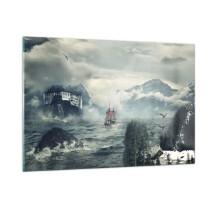 Üveg kép - Varázslatos vizeken - 120x80 cm