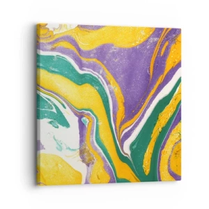 Vászonkép - Színes hullámok - 30x30 cm
