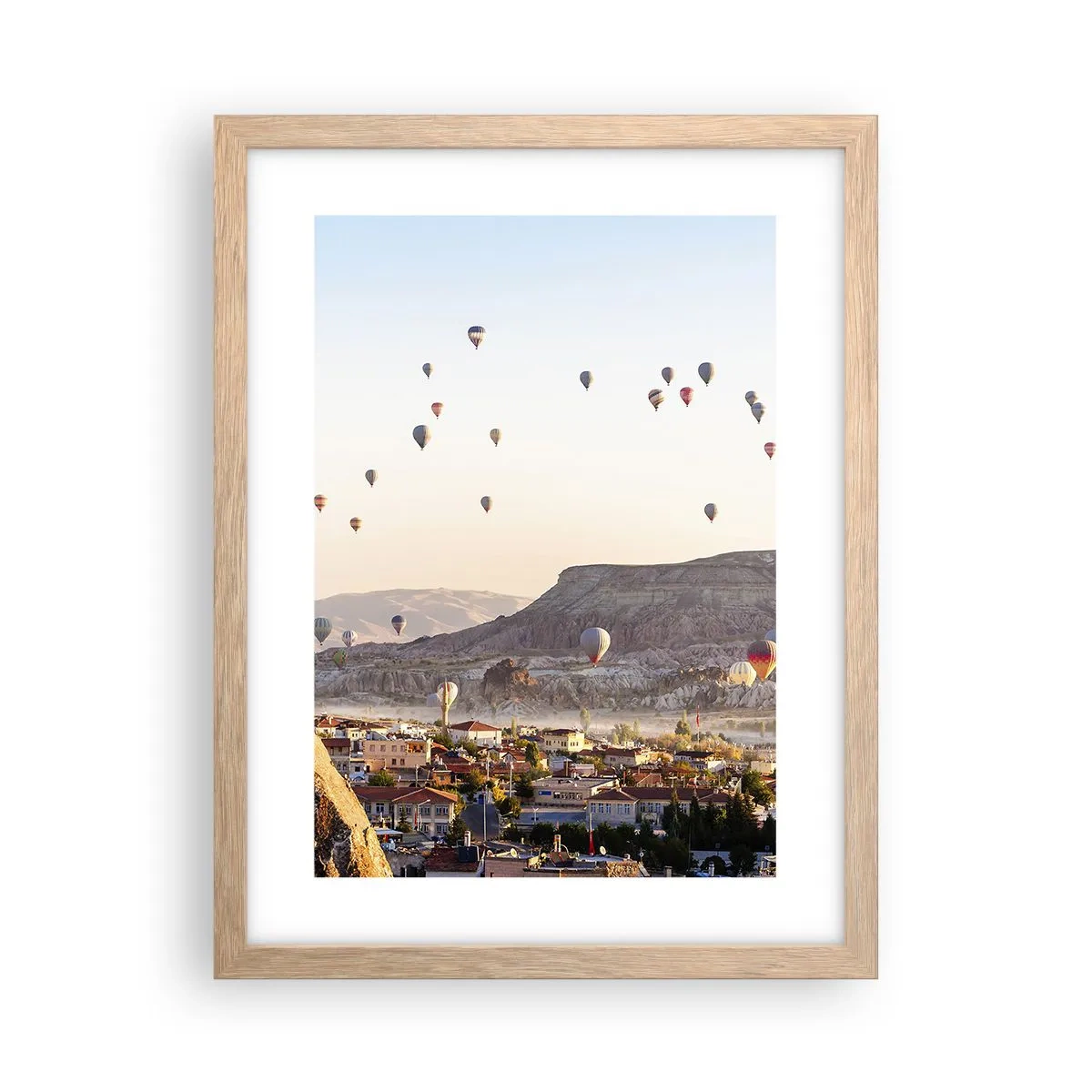 Poszter világos tölgy keretben - Mint a hajók az égen - 30x40 cm