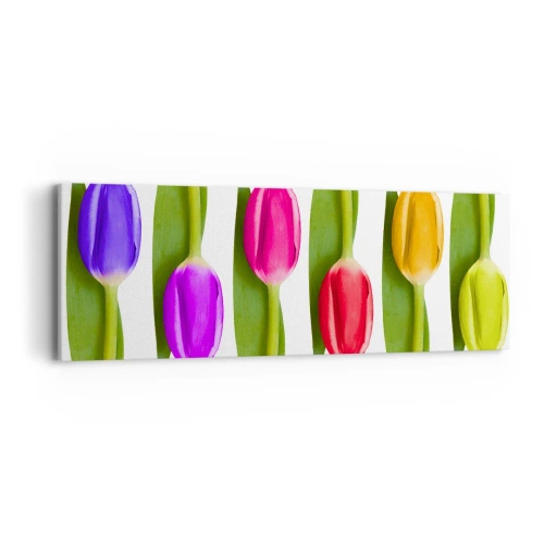 Vászonkép - Szivárvány kompozíció - 90x30 cm