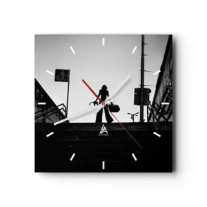 Falióra, Óra - Városi vándorlás - 40x40 cm