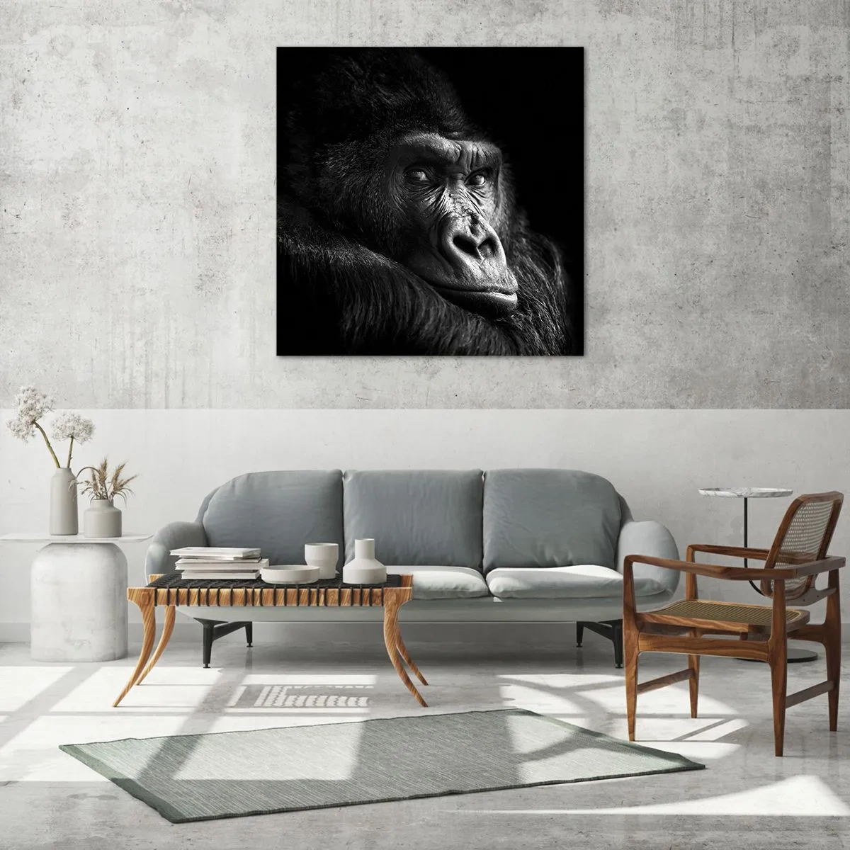 Üveg kép - Mit bámulsz? - 70x70 cm