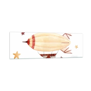 Üveg kép - Léghajó - 160x50 cm