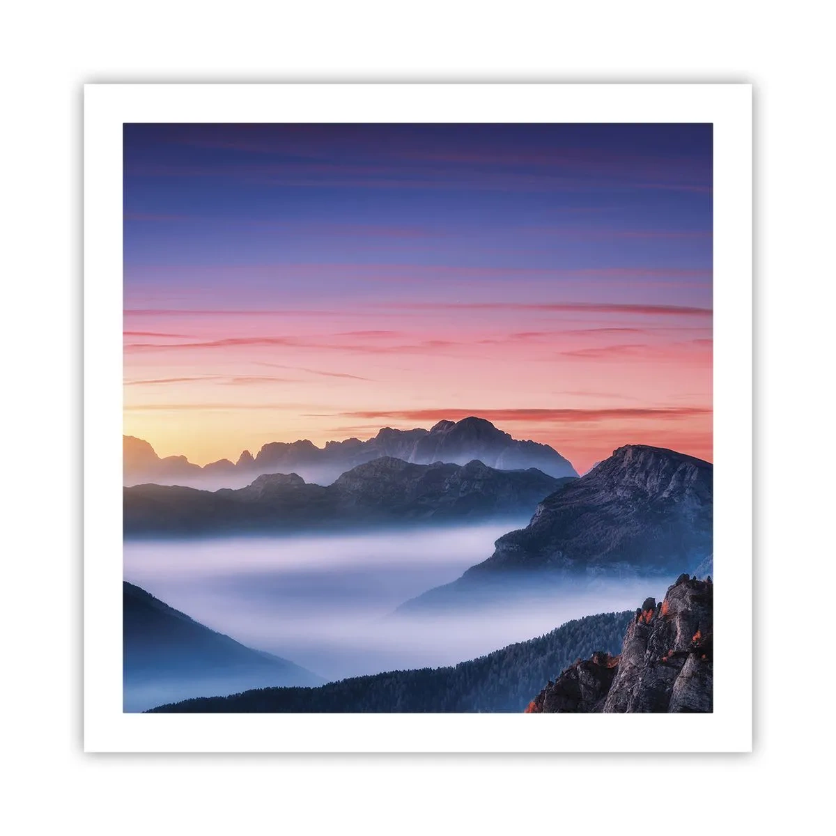 Poszter - A völgyek fölött - 60x60 cm