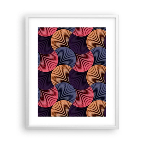Poszter fekete keretben - Körkörös ritmusban - 40x50 cm