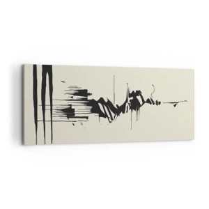 Vászonkép - Sietős absztrakció - 120x50 cm