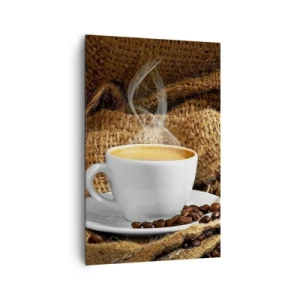 Vászonkép - A mokka illata és a mézes folyadék sűrűsége - 80x120 cm