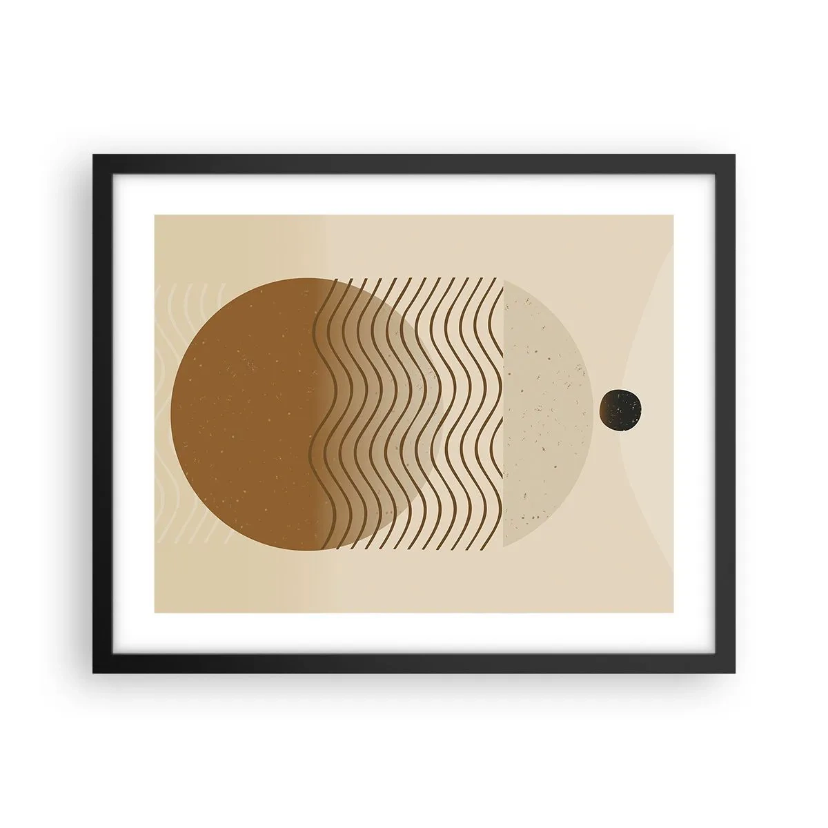Poszter fehér keretben - A geometriai formák eredetéről - 50x40 cm