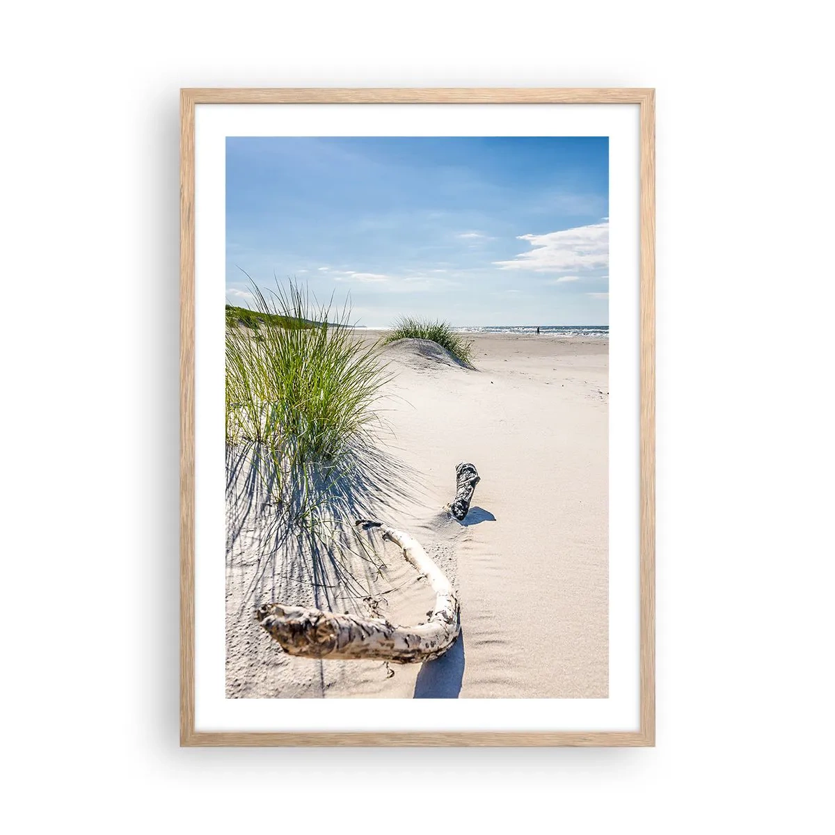 Poszter világos tölgy keretben - A leggyönyörűbb? A Balti - 50x70 cm