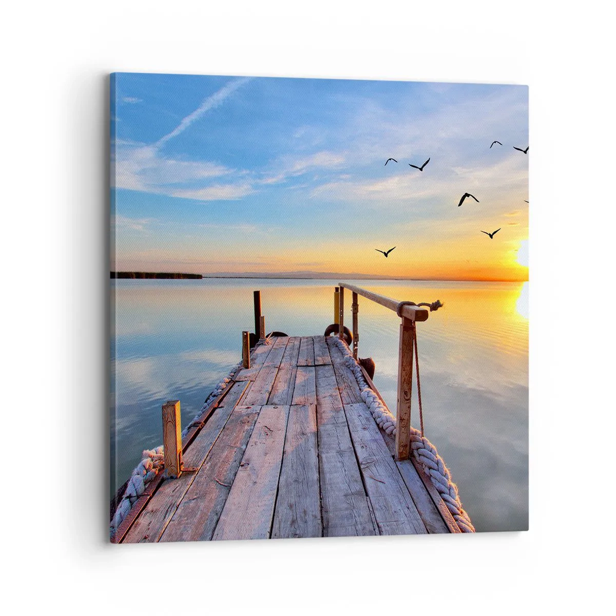 Vászonkép - Menj egyenesen a nap felé - 70x70 cm