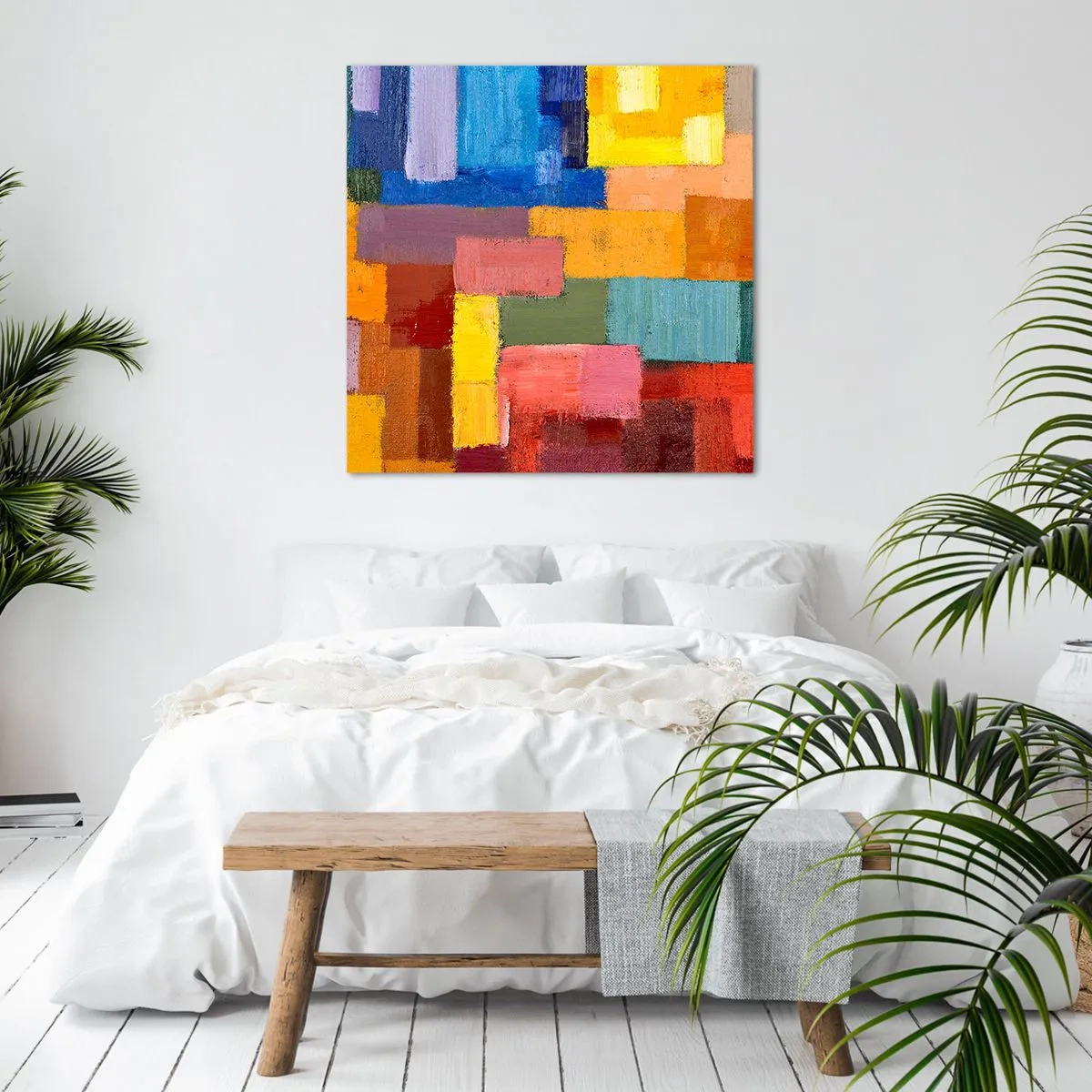Vászonkép - Mindegyik más, mindegyik színes - 30x30 cm