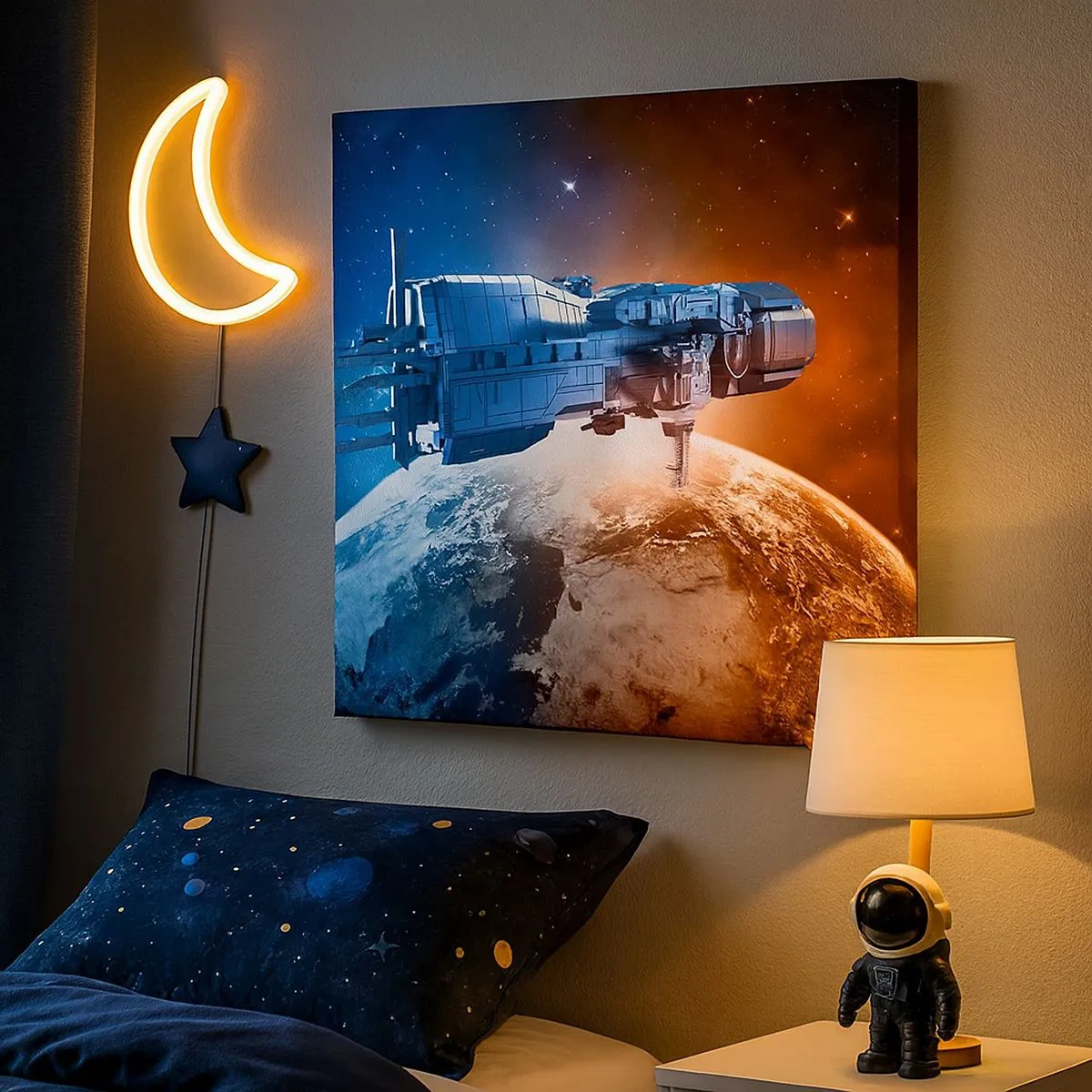 Vászonkép - Óvatos megfigyelő - 30x30 cm