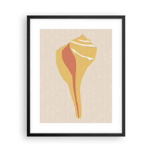 Poszter fehér keretben - Szerves absztrakció - növekedés - 40x50 cm