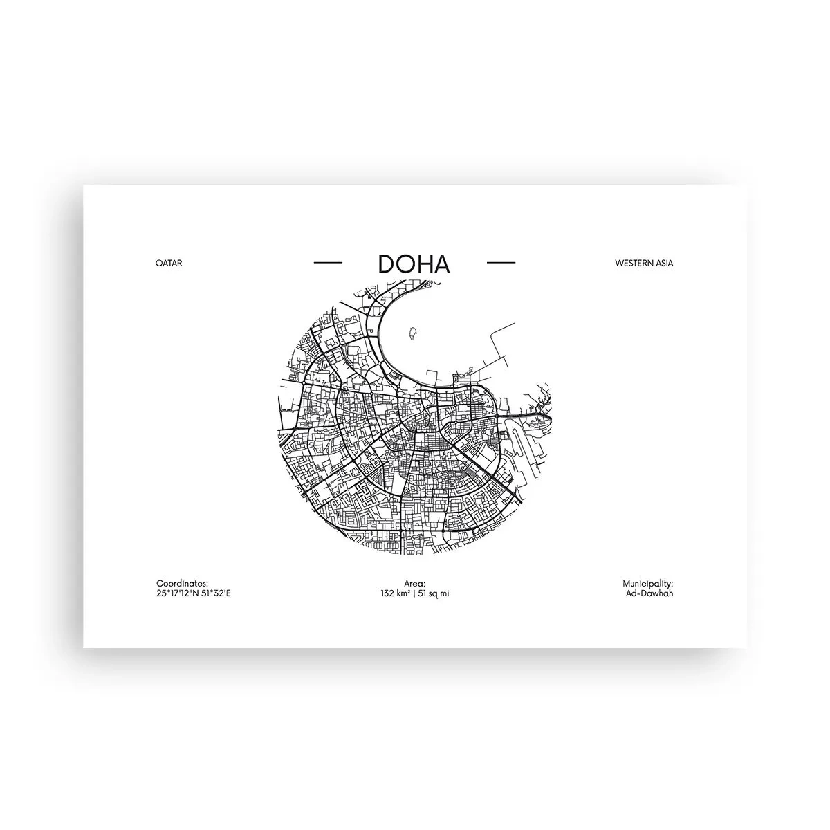 Poszter - Doha anatómiája - 100x70 cm