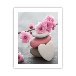 Poszter - Boldogság a cseresznyevirággal - 40x50 cm