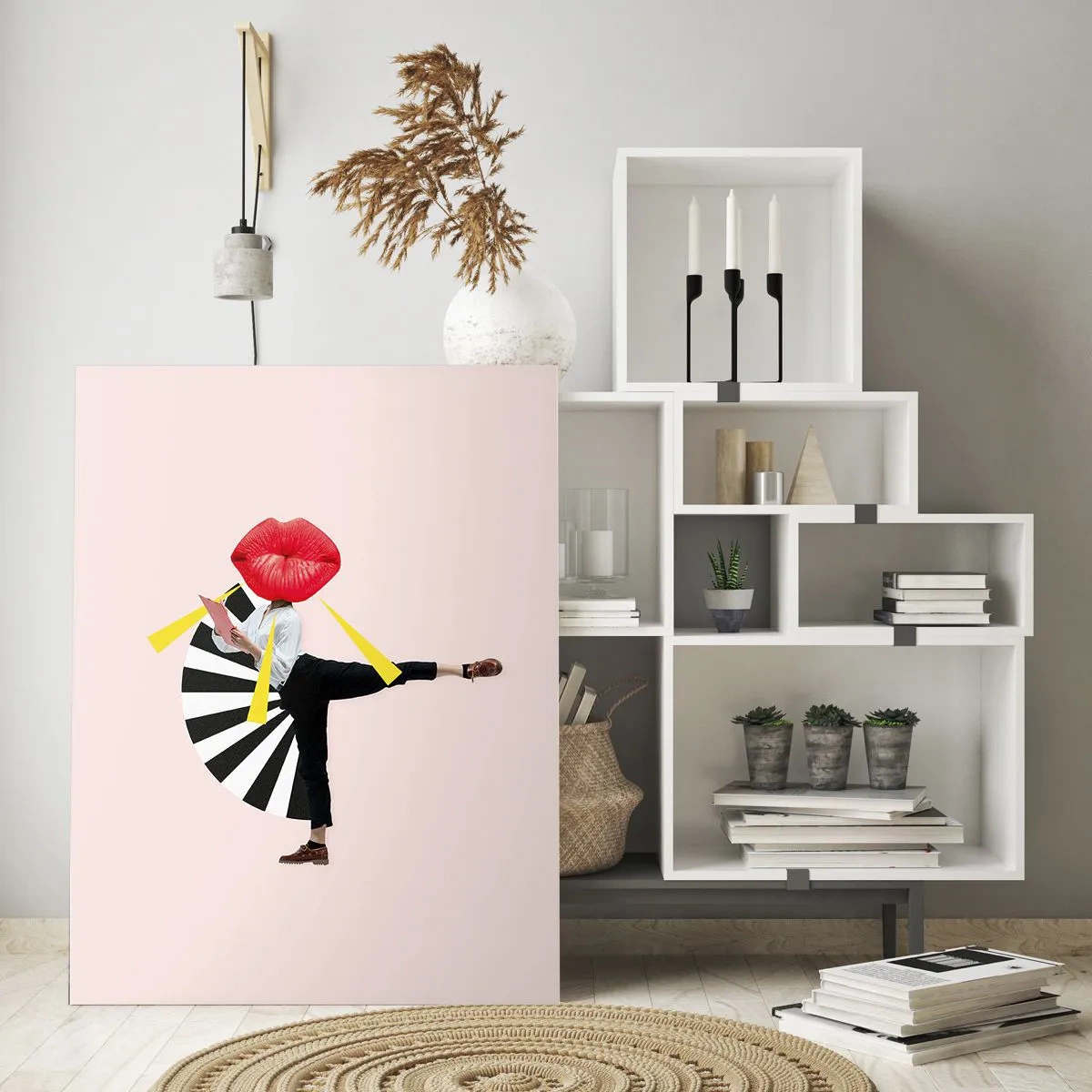 Üveg kép - Szürreális pop art - 50x70 cm