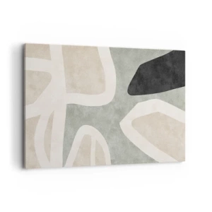 Vászonkép - Kompozíció fekete témával - 100x70 cm