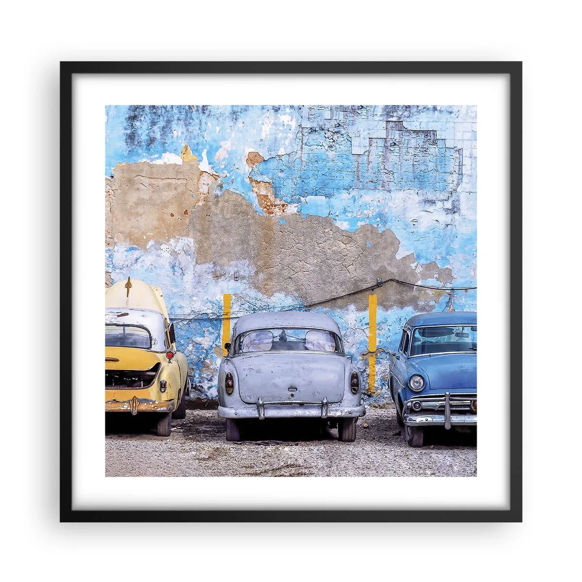 Poszter fehér keretben - Veteránok találkozása - 50x50 cm