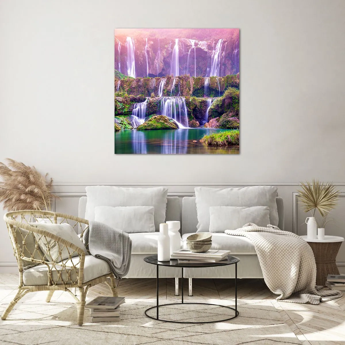 Üveg kép - Lépcső a menybe - 70x70 cm