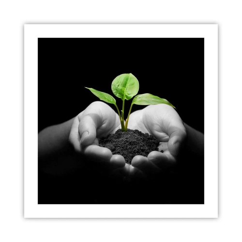 Poszter - Szeretem a természetet, védem azt - 50x50 cm