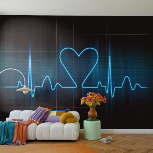 Öntapadós Fotótapéta Deluxe Sticker - A szív ritmusában - Grafika, Szív, Darab - 500x350 cm