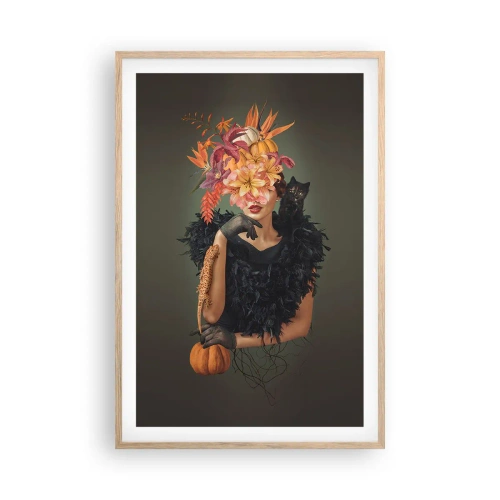 Poszter világos tölgy keretben - Egy boszorkány mágiája - 61x91 cm