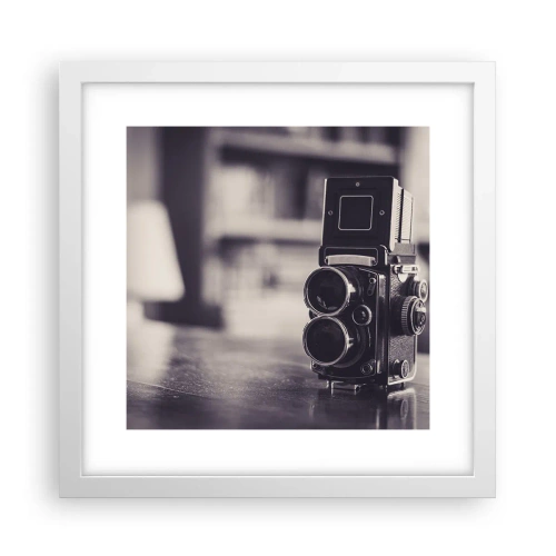 Poszter fekete keretben - Egy régi fénykép varázsa - 30x30 cm