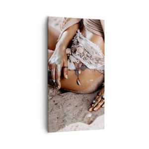 Vászonkép - A hullámok vetettek partra? - 55x100 cm