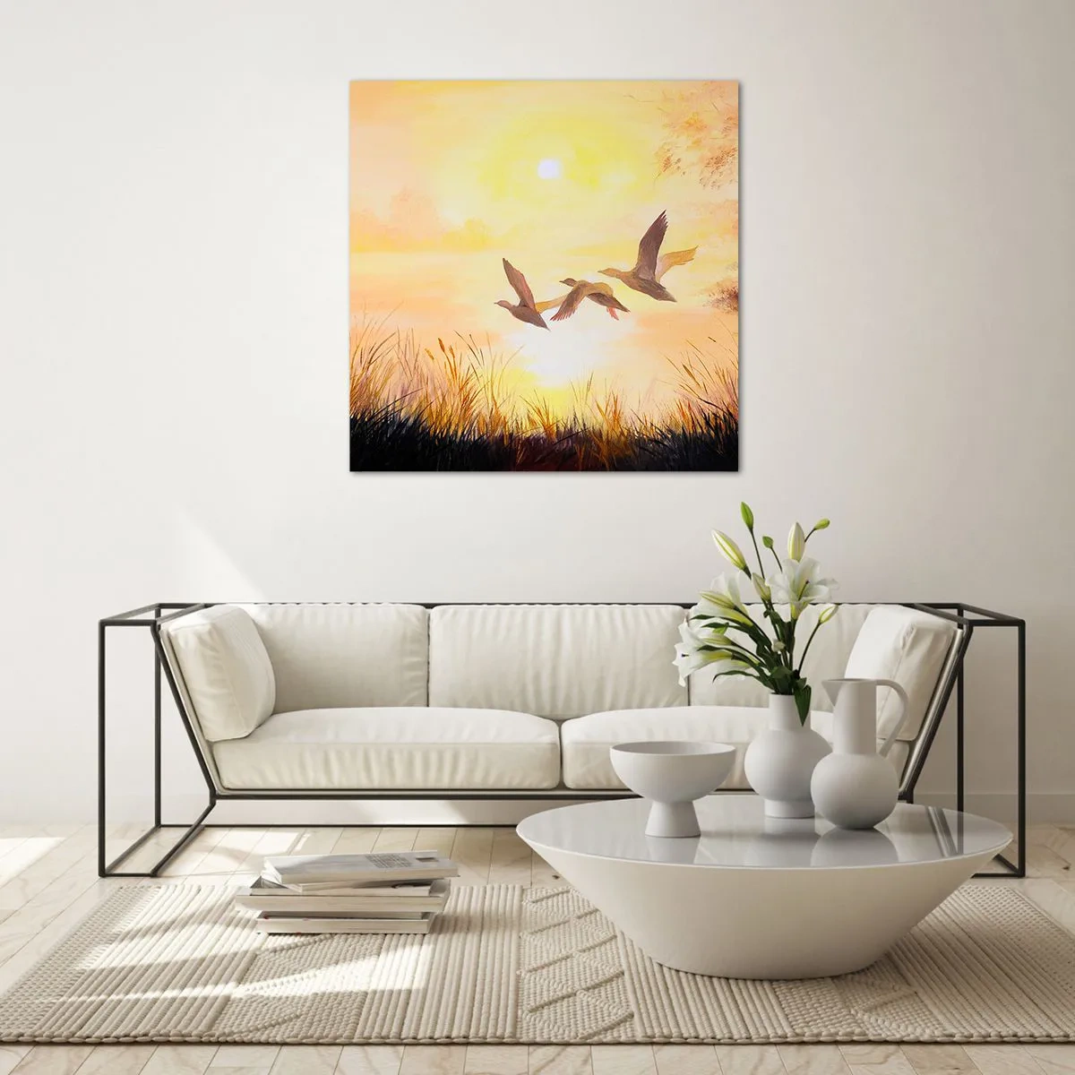 Üveg kép - Egy hosszú utazás kezdete - 60x60 cm
