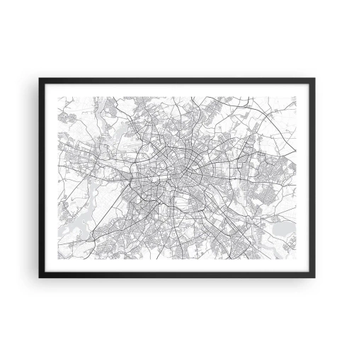 Poszter fehér keretben - Berlin virága - 70x50 cm