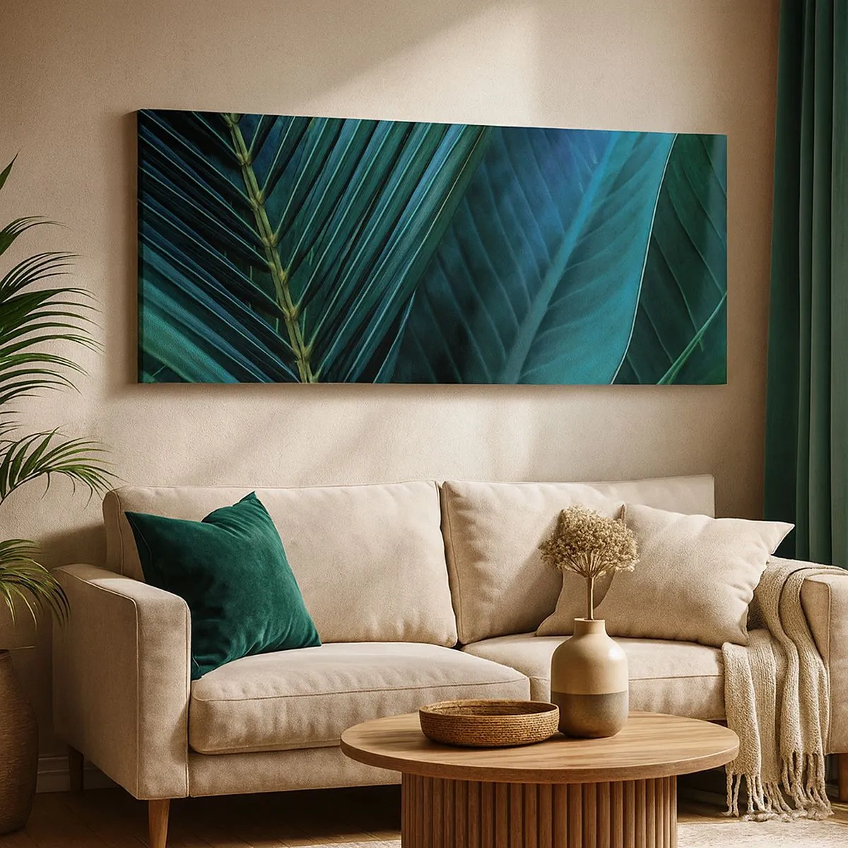 Vászonkép - A zöld anatómiája - 100x40 cm