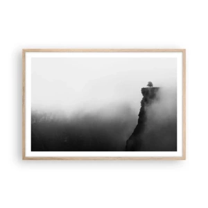 Poszter világos tölgy keretben - A világ peremén - 91x61 cm