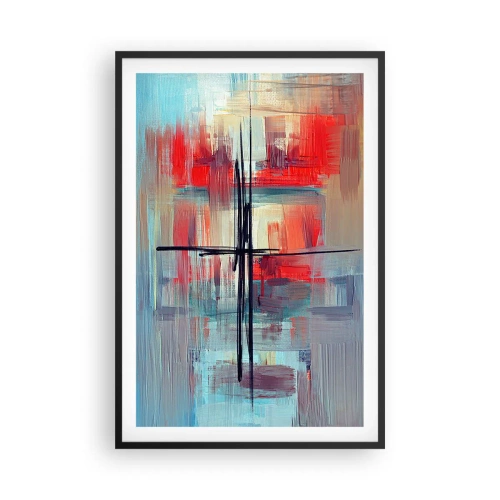 Poszter fehér keretben - Tájkép egy ismeretlen dimenzióban - 61x91 cm
