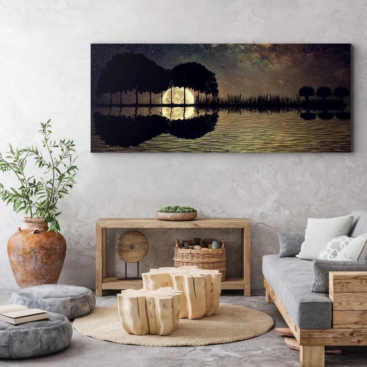 Vászonkép - Éjszaka a világ végén - 90x30 cm