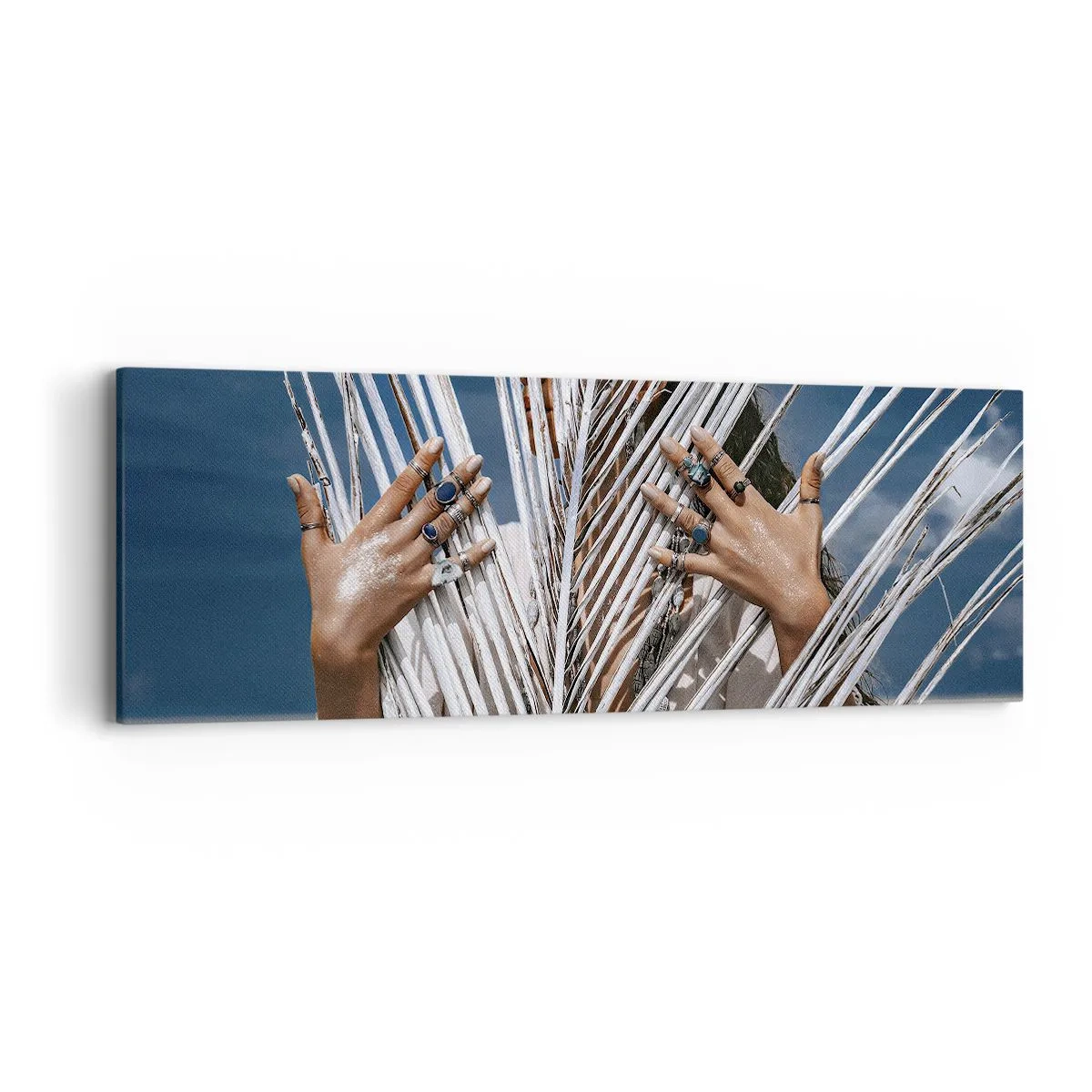 Vászonkép - Sámán asszonya? - 90x30 cm