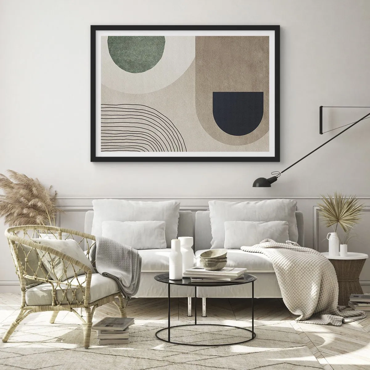Poszter fehér keretben - Egy ovális szelídsége - 70x50 cm