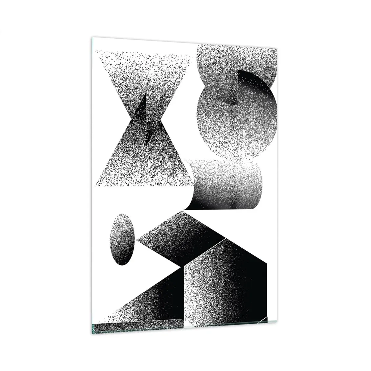 Üveg kép - Szögek és oválisok - 50x70 cm