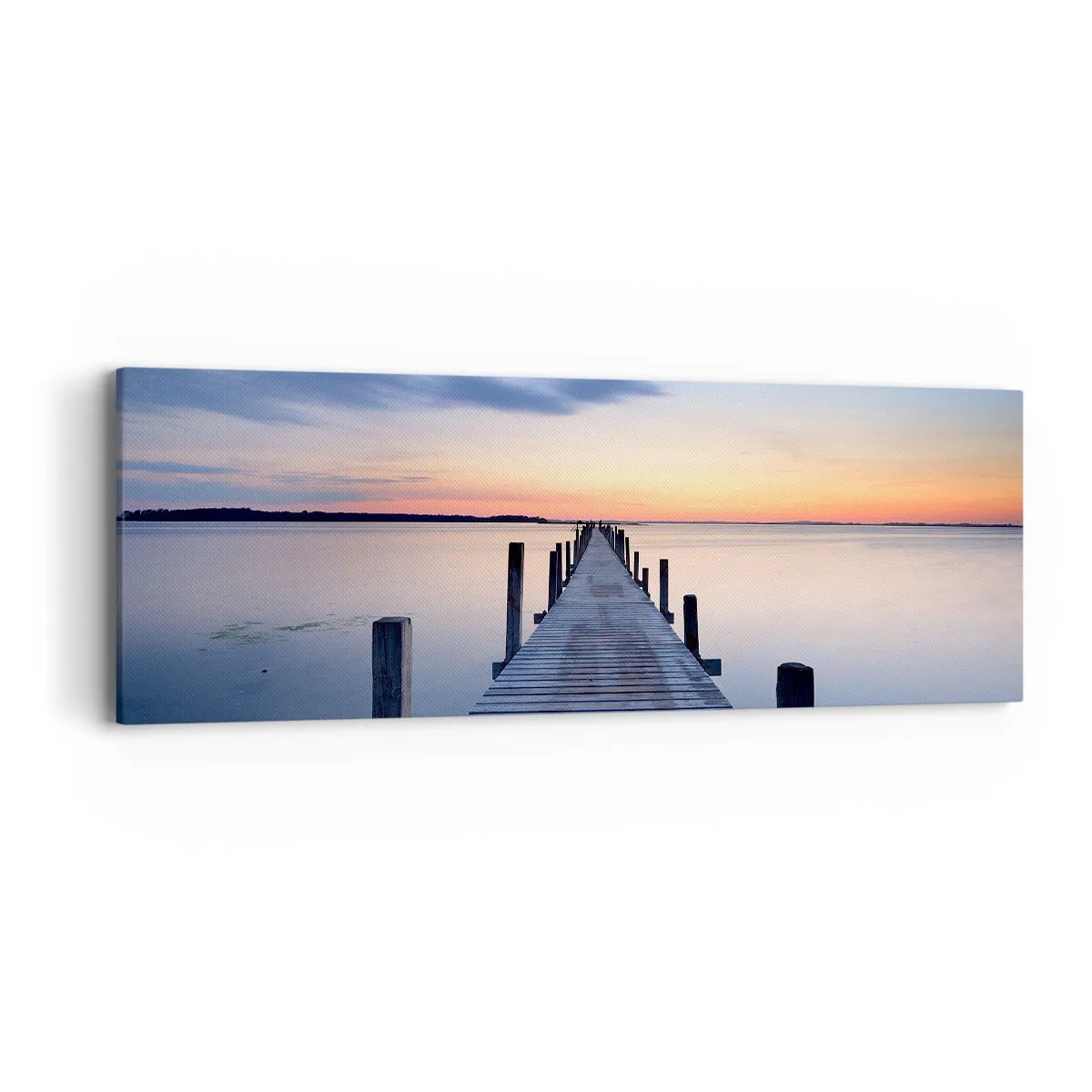 Vászonkép - A derűs szürkület nyugalma - 90x30 cm