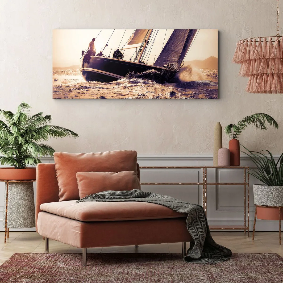 Vászonkép - Vitorlázz, tengerész - 100x40 cm