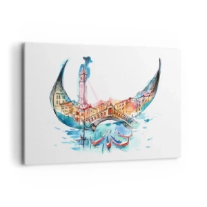 Vászonkép - A városon keresztül hajózunk - 120x80 cm
