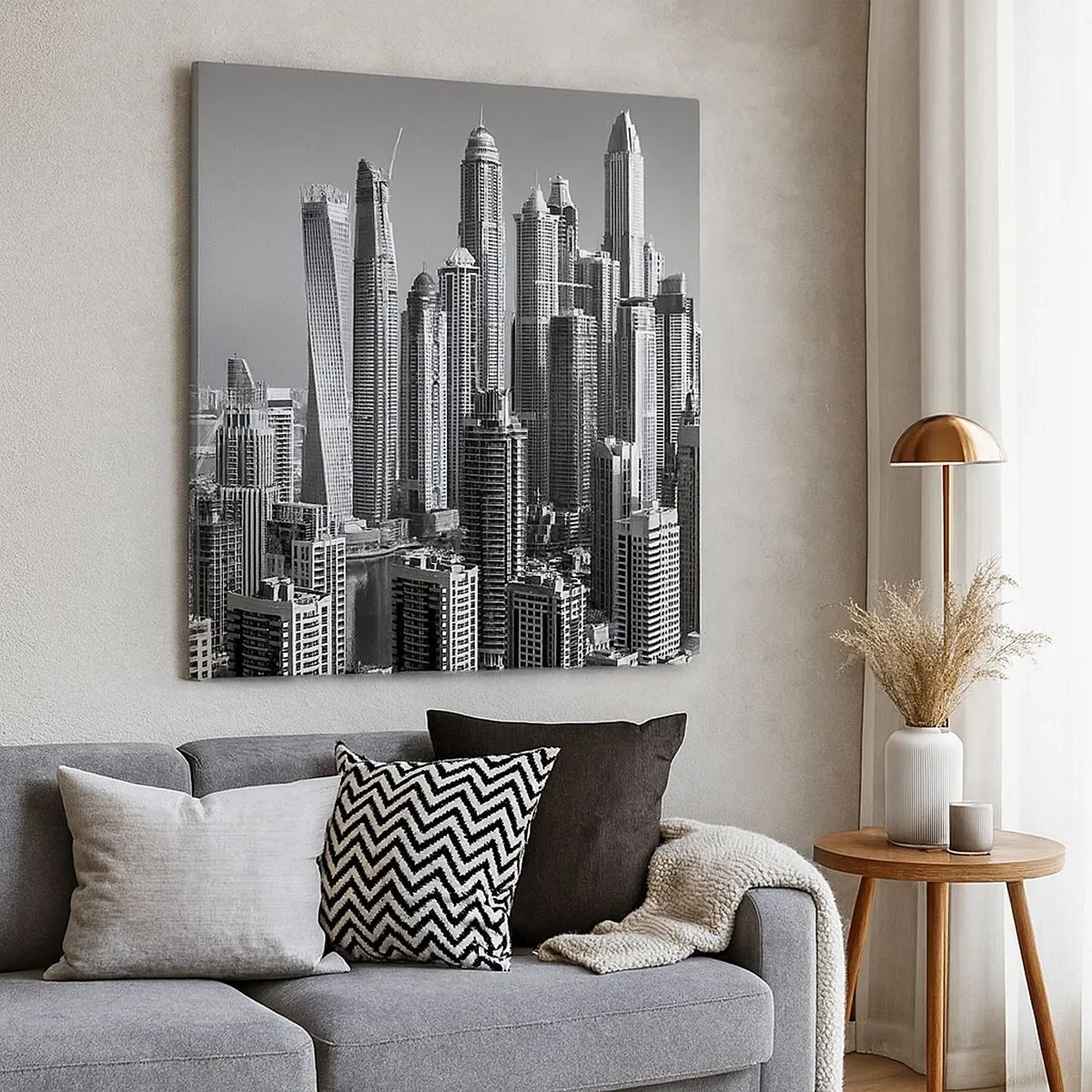 Vászonkép - Város a sivatagban - 30x30 cm