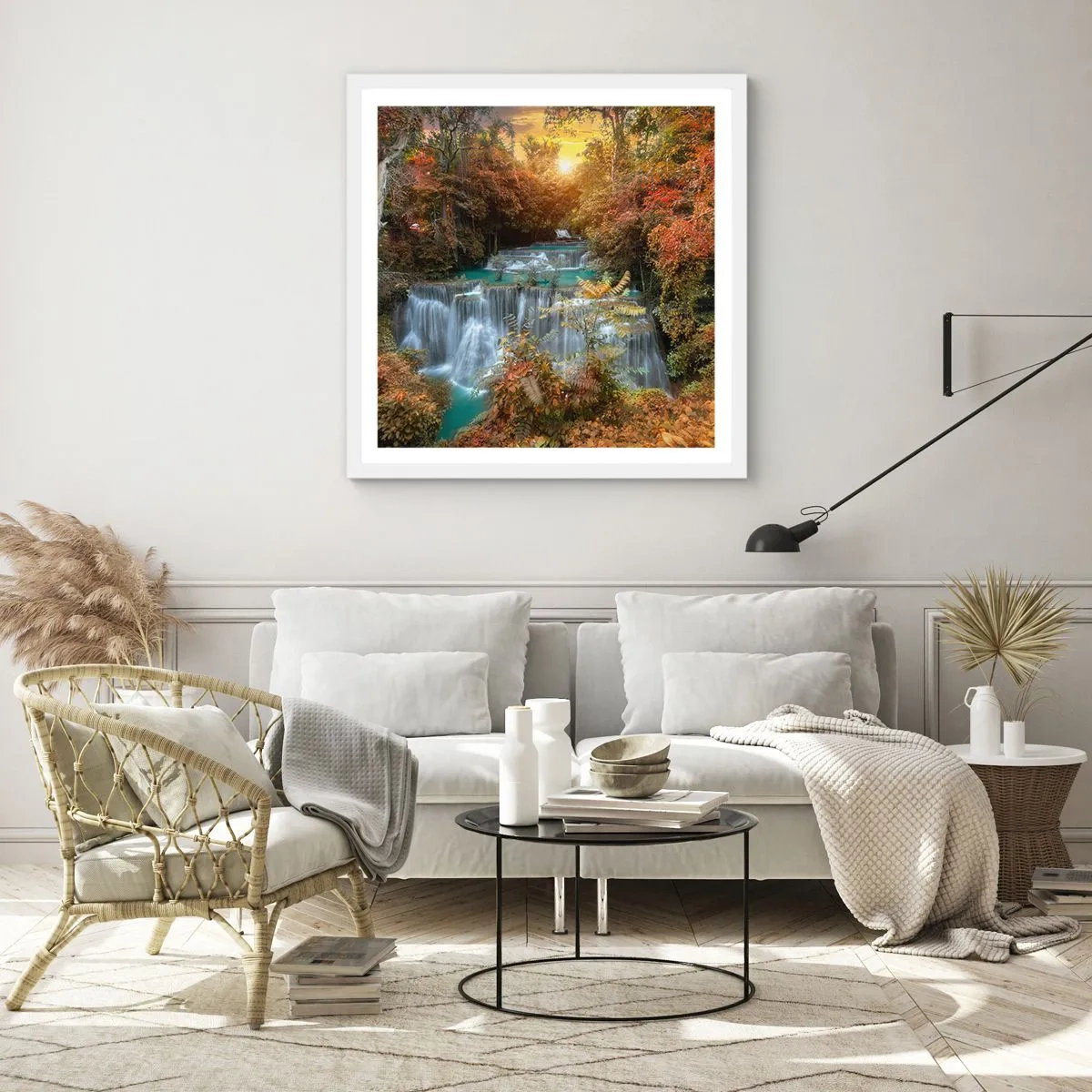 Poszter fekete keretben - Az erdő rejtett kincse - 30x30 cm