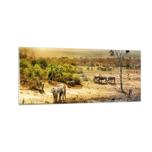 Üveg kép - „Z Edenu zaś wypływała rzeka…" - 100x40 cm